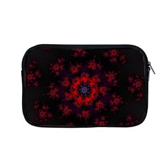 Fractal Abstract Blossom Bloom Red Apple MacBook Pro 13  Zipper Case