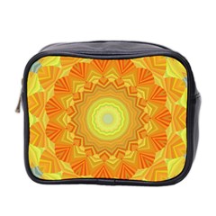 Sunshine Sunny Sun Abstract Yellow Mini Toiletries Bag 2-side by Nexatart