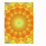 Sunshine Sunny Sun Abstract Yellow Large Garden Flag (Two Sides) Front