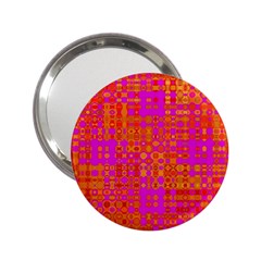 Pink Orange Bright Abstract 2 25  Handbag Mirrors by Nexatart