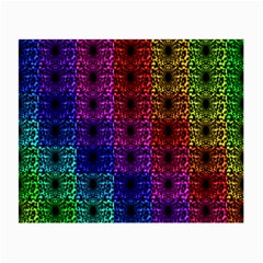 Rainbow Grid Form Abstract Small Glasses Cloth (2-Side)