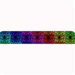 Rainbow Grid Form Abstract Small Bar Mats 24 x4  Bar Mat