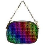 Rainbow Grid Form Abstract Chain Purses (Two Sides)  Front