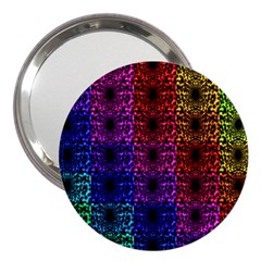 Rainbow Grid Form Abstract 3  Handbag Mirrors