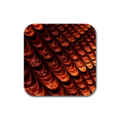 Fractal Mathematics Frax Hd Rubber Square Coaster (4 Pack)  by Nexatart