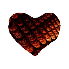 Fractal Mathematics Frax Hd Standard 16  Premium Flano Heart Shape Cushions by Nexatart