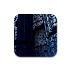 Graphic Design Background Rubber Coaster (square)  by Nexatart