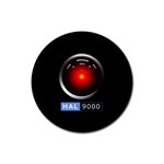 Hal 9000 Rubber Round Coaster (4 pack)  Front