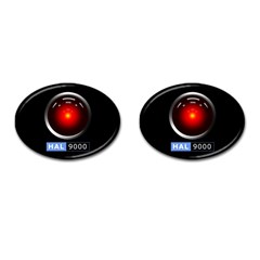 Hal 9000 Cufflinks (oval) by linceazul