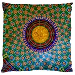 Temple Abstract Ceiling Chinese Large Cushion Case (Two Sides) Back