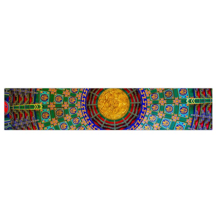 Temple Abstract Ceiling Chinese Flano Scarf (Small)