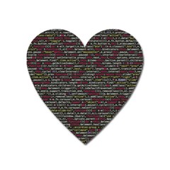 Full Frame Shot Of Abstract Pattern Heart Magnet by Nexatart