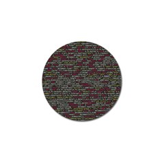 Full Frame Shot Of Abstract Pattern Golf Ball Marker (10 Pack)