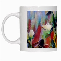 Abstractionism Spring Flowers White Mugs