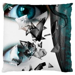 Blue Eye Standard Flano Cushion Case (two Sides) by mugebasakart