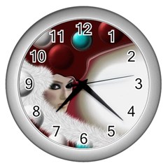 Carnaval Wall Clocks (silver)  by mugebasakart