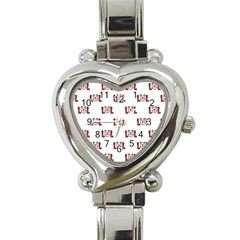 Lol Emoji Graphic Pattern Heart Italian Charm Watch by dflcprints