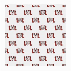 Lol Emoji Graphic Pattern Medium Glasses Cloth (2-side) by dflcprints