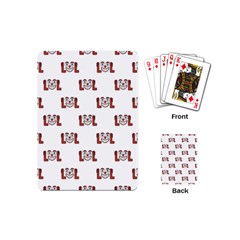 Lol Emoji Graphic Pattern Playing Cards (mini)  by dflcprints