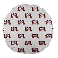 Lol Emoji Graphic Pattern Large 18  Premium Round Cushions by dflcprints