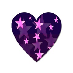 Background With A Stars Heart Magnet