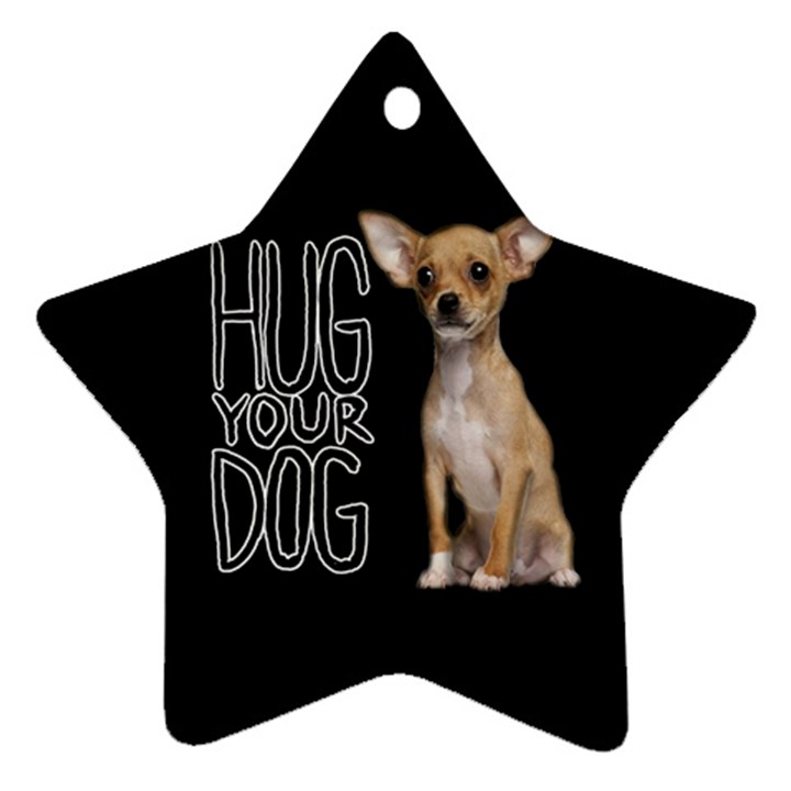 Chihuahua Star Ornament (Two Sides)