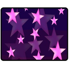 Background With A Stars Double Sided Fleece Blanket (medium) 