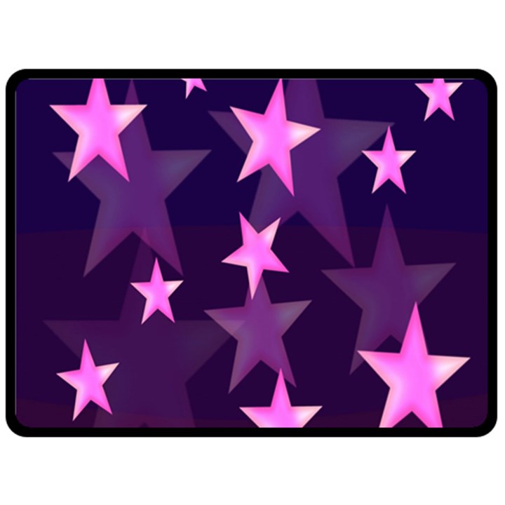 Background With A Stars Double Sided Fleece Blanket (Large) 