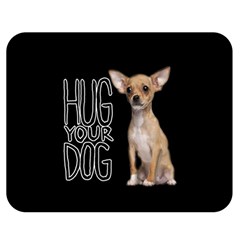 Chihuahua Double Sided Flano Blanket (medium)  by Valentinaart