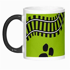 Green Prints Next To Track Morph Mugs by Nexatart