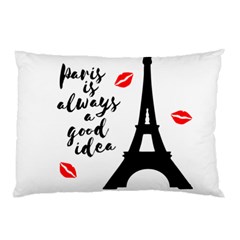 Paris Pillow Case (two Sides) by Valentinaart