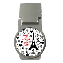 Paris Money Clips (round)  by Valentinaart