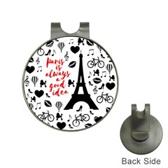 Paris Hat Clips With Golf Markers by Valentinaart