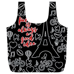 Paris Full Print Recycle Bags (l)  by Valentinaart