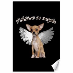 Angel Chihuahua Canvas 24  X 36  by Valentinaart