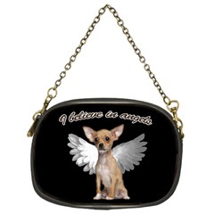 Angel Chihuahua Chain Purses (one Side)  by Valentinaart