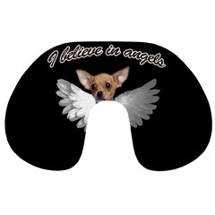 Angel Chihuahua Travel Neck Pillows by Valentinaart