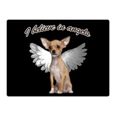 Angel Chihuahua Double Sided Flano Blanket (mini)  by Valentinaart