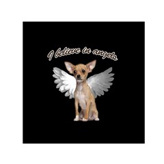 Angel Chihuahua Small Satin Scarf (square) by Valentinaart