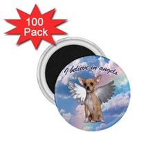 Angel Chihuahua 1 75  Magnets (100 Pack)  by Valentinaart