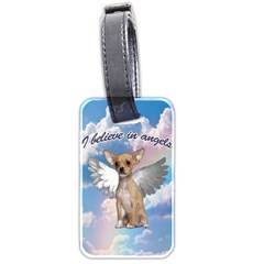 Angel Chihuahua Luggage Tags (two Sides) by Valentinaart