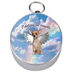 Angel Chihuahua Silver Compasses by Valentinaart