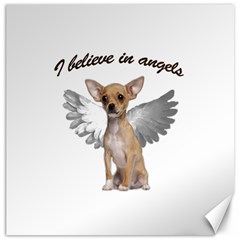 Angel Chihuahua Canvas 16  X 16   by Valentinaart