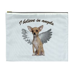 Angel Chihuahua Cosmetic Bag (xl) by Valentinaart