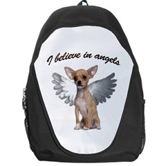 Angel Chihuahua Backpack Bag by Valentinaart