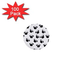 Pug Dog Pattern 1  Mini Buttons (100 Pack) 