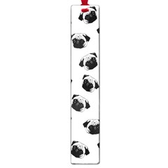 Pug Dog Pattern Large Book Marks by Valentinaart