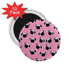 Pug Dog Pattern 2 25  Magnets (10 Pack)  by Valentinaart