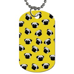 Pug dog pattern Dog Tag (One Side)