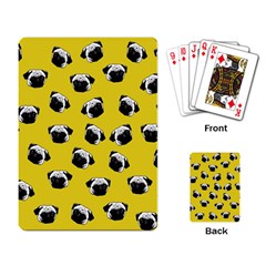 Pug dog pattern Playing Card